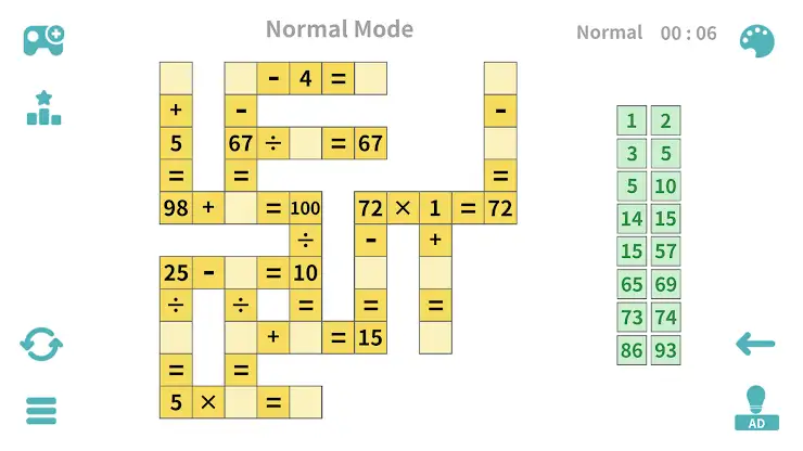 Cross Math Quest screenshot 1