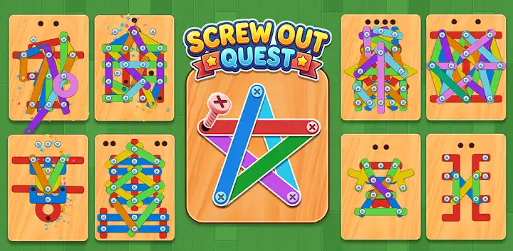 Screw Out Quest — Android game banner