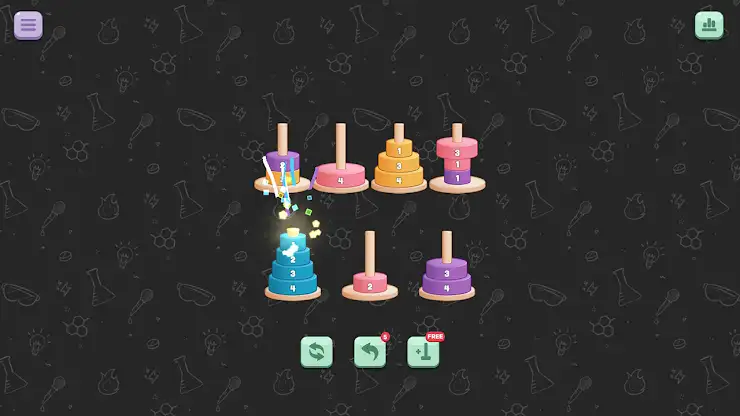 Tower of Hanoi Sort screenshot 1