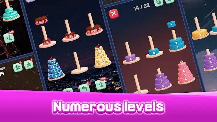 Tower of Hanoi Sort screenshot 2