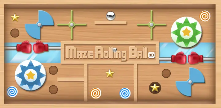 Maze Rolling Ball 3D — Android game banner