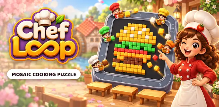 Chef Loop: Color Puzzle — Android game banner