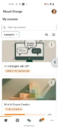 Moodle screenshot 1