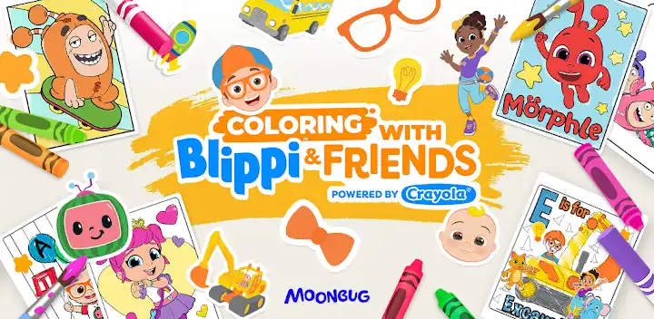 Coloring with Blippi & Friends — Android game banner
