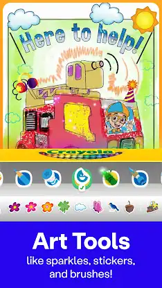 Coloring with Blippi & Friends screenshot 5