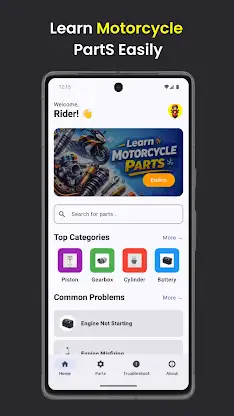 Learn Motorcycle Parts screenshot 2