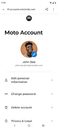 Moto Account screenshot 4