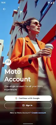 Moto Account screenshot 1