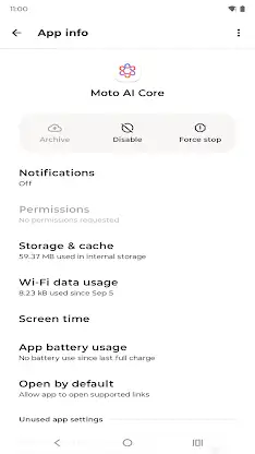 Moto AI Core screenshot 2