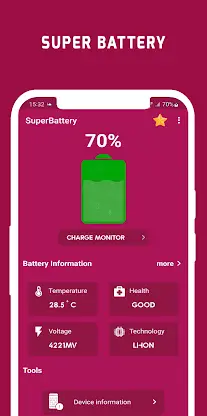 SuperBattery & Charge Monitor screenshot 1