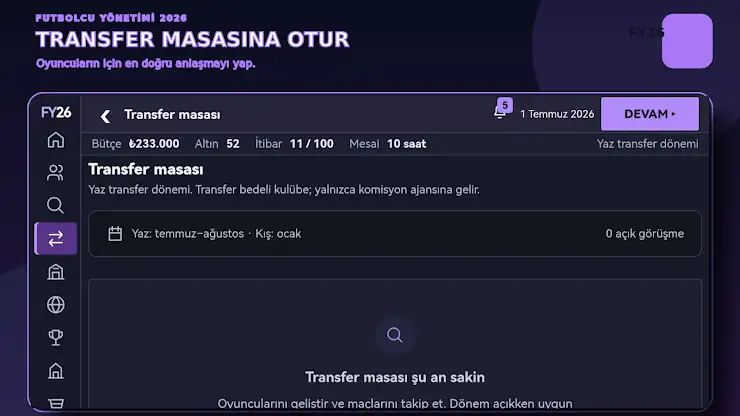 Futbolcu Yönetimi 2026 screenshot 4