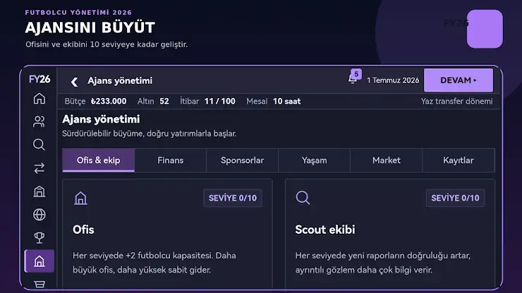 Futbolcu Yönetimi 2026 screenshot 8