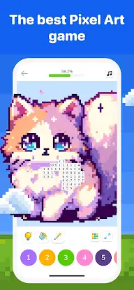 Pixel Color: Paint by Number screenshot 1