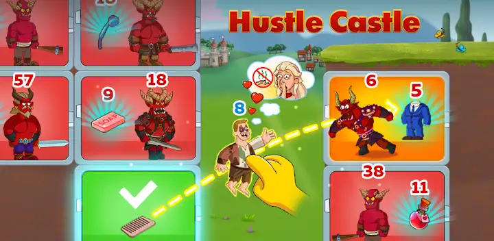 Hustle Castle: Medieval games — Android game banner