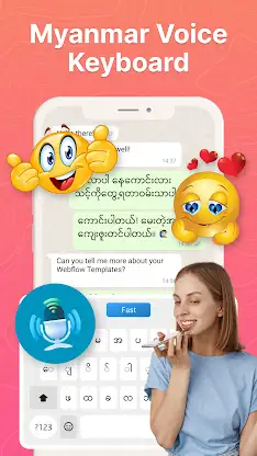Myanmar Keyboard: Unicode screenshot 1