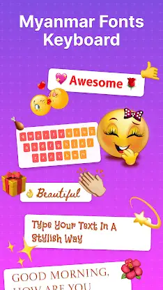 Myanmar Keyboard: Unicode screenshot 3