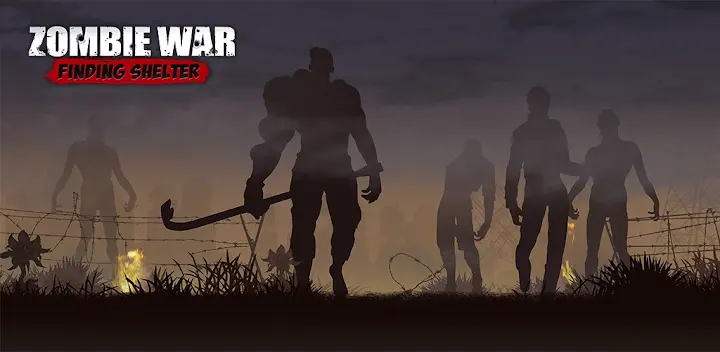 Zombie War : Finding shelter — Android game banner