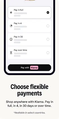 Klarna: Smarter everyday money screenshot 2