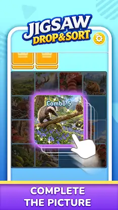 Jigsaw Drop & Sort screenshot 2