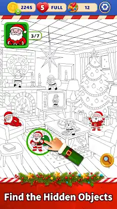 Santa Quest 3D Match Puzzle screenshot 1