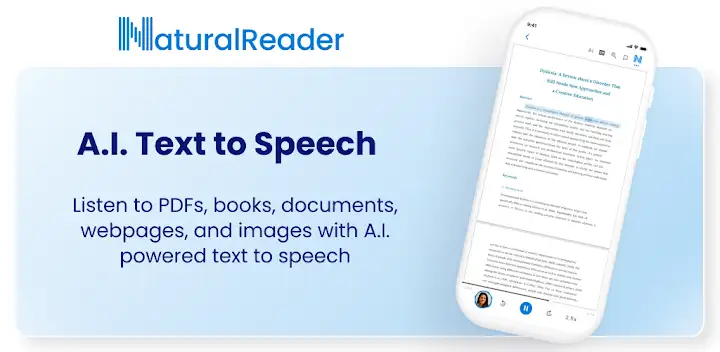 NaturalReader - Text to Speech — Android app banner