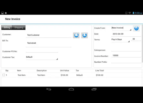 Express Invoice Plus Trial screenshot 1