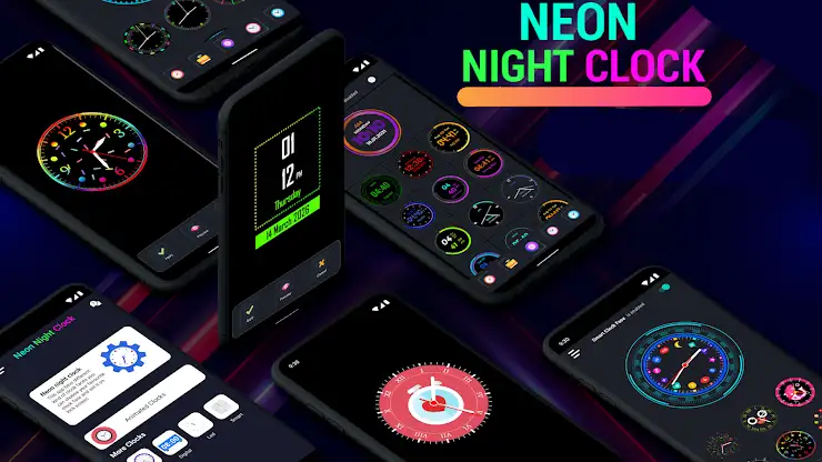 Neon Digital Clock screenshot 8