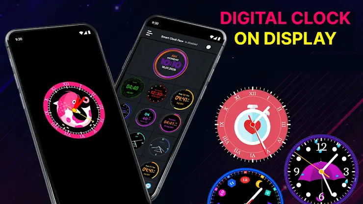 Neon Digital Clock screenshot 1