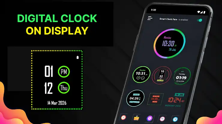 Neon Digital Clock screenshot 3