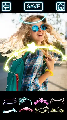 Neon Crown Photo Editor screenshot 3