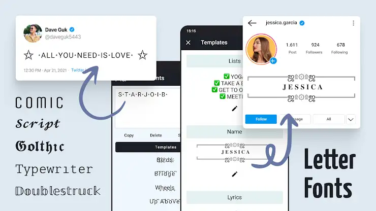 Letter Fonts - Stylish Text screenshot 6