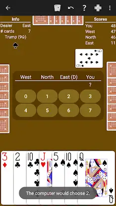 Oh Hell - Expert AI screenshot 6