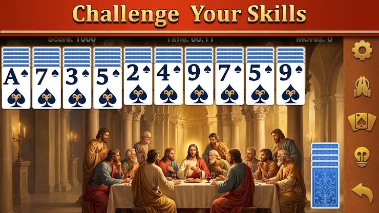 Bible Spider Solitaire-Pray+ screenshot 1