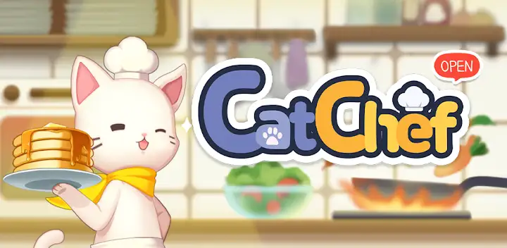Cat Chef : food venture — Android game banner