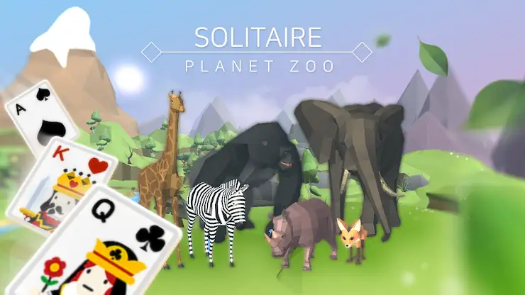 Solitaire : Planet Zoo screenshot 1