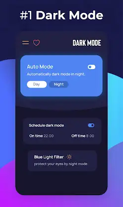 Dark Mode: Night Mode All Apps screenshot 1