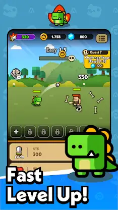 Hero Dino: Idle RPG screenshot 2