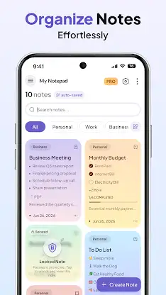 Notes - Easy Notepad & Memo screenshot 2
