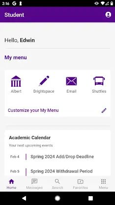 NYU Mobile screenshot 1