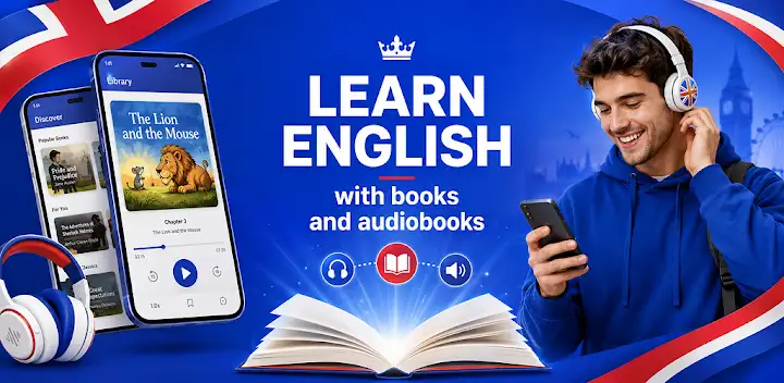English Reading and Listening — Android app banner