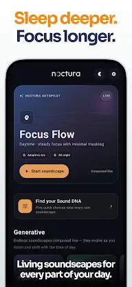 Noctura: Sleep Sounds & Focus screenshot 1
