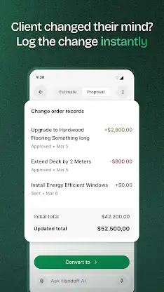 Handoff Construction Estimator screenshot 4