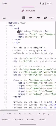 Oojao Code - text file editor screenshot 1