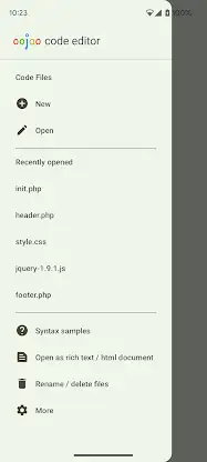 Oojao Code - text file editor screenshot 7