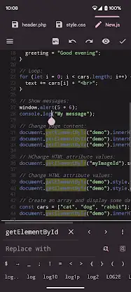 Oojao Code - text file editor screenshot 2