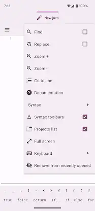 Oojao Code - text file editor screenshot 5