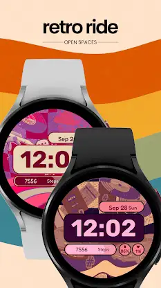Retro Ride Watch Face screenshot 2
