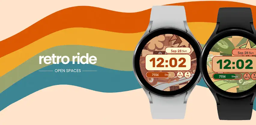Retro Ride Watch Face screenshot 1