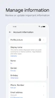 Account Center screenshot 2