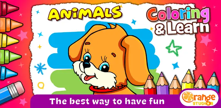 Coloring & Learn Animals — Android game banner